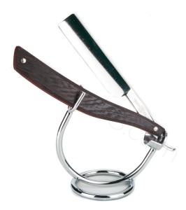 Geneva Cutlery Co Silver Dollar Straight Razor, Wenge - Thumbnail