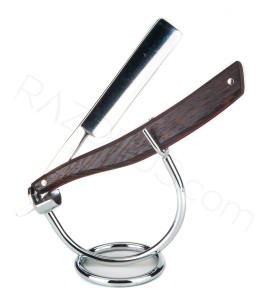 Geneva Cutlery Co Silver Dollar Straight Razor, Wenge - Thumbnail