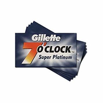 Gillette 7 O'Clock Super Platinum Razor Blades, 5pcs