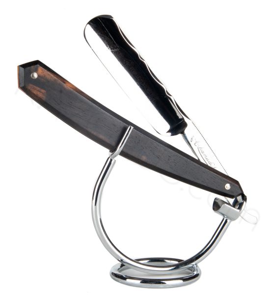 Marcel Chanudet Straight Razor, Gaboon Ebony