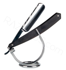 Marcel Chanudet Straight Razor, Gaboon Ebony - Thumbnail