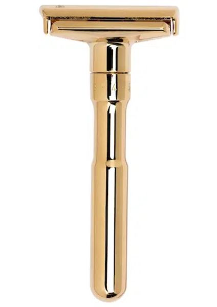 Merkur Futur 702 Adjustable Double Edge Safety Razor, Gold Plated