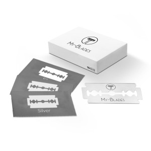 My-Blades Silver Razor Blades, 10pcs - Thumbnail