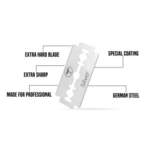 My-Blades Silver Razor Blades, 10pcs - Thumbnail