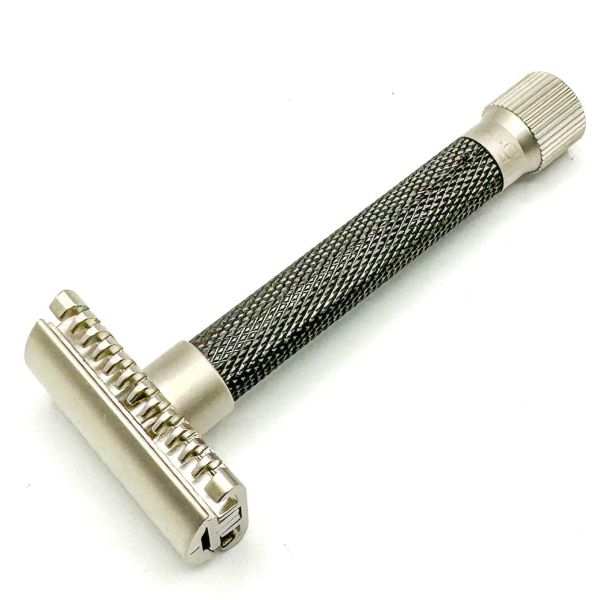 Parker Variant SC Adjustable Safety Razor, Open Comb, Graphite