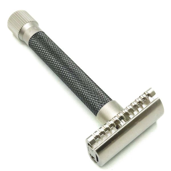 Parker Variant SC Adjustable Safety Razor, Open Comb, Graphite