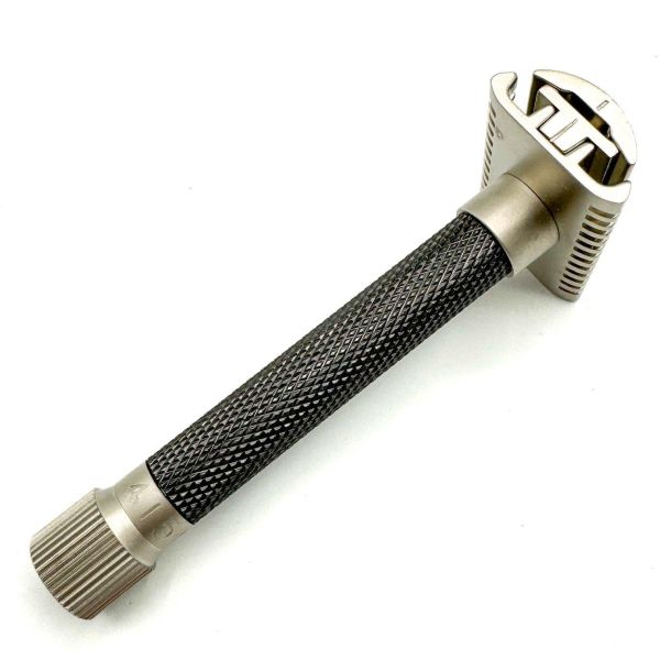 Parker Variant SC Adjustable Safety Razor, Open Comb, Graphite